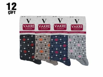 Vakre Bayan Havlu Kışlık Çorap 12'li
