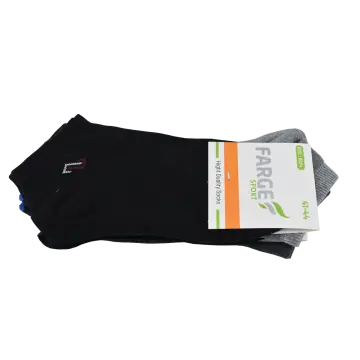 Farge (41-44) Penye Erkek Likralı Patik 12'li
