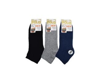 XGRİ POLO (E-E-5) Erkek Havlu Patik 12'li