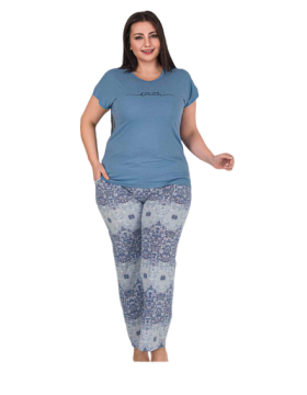 Berland 3181 Bayan Modal Kısa Kol Battal Pijama Takımı