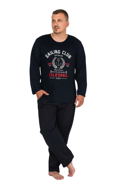 Berland 3764 Erkek Modal Uzun Kol Battal Pijama Takımı