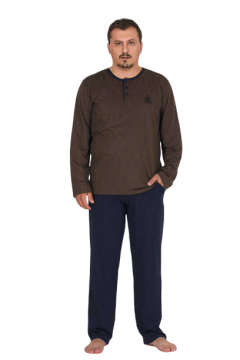 Berland 3759 Erkek Modal Uzun Kol Battal Pijama Takımı