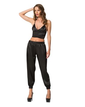 Moongirl 032 Bayan Saten İkili Pijama Takım