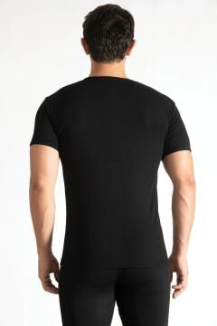 Tutku Elit 1303 Elestan Erkek V Yaka Atlet SİYAH - XL