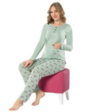Seramony 34029 Uzun Kollu Bayan Pijama Takımı