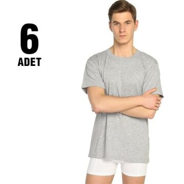 Seher 0003 Renkli Sıfır Yaka Erkek Fanila 6'lı