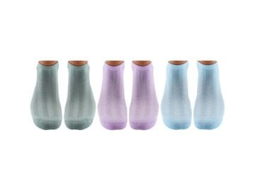 Dündar 4308-5 (36-40) Dikişsiz Yıkamalı Kokulu Bayan Penye Patik Çorap 12'li