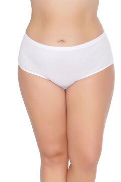 Tutku 0922 Beyaz Bayan Ribana Bato Külot 12'li